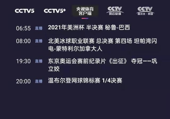 探索中国体育直播频道的无限魅力