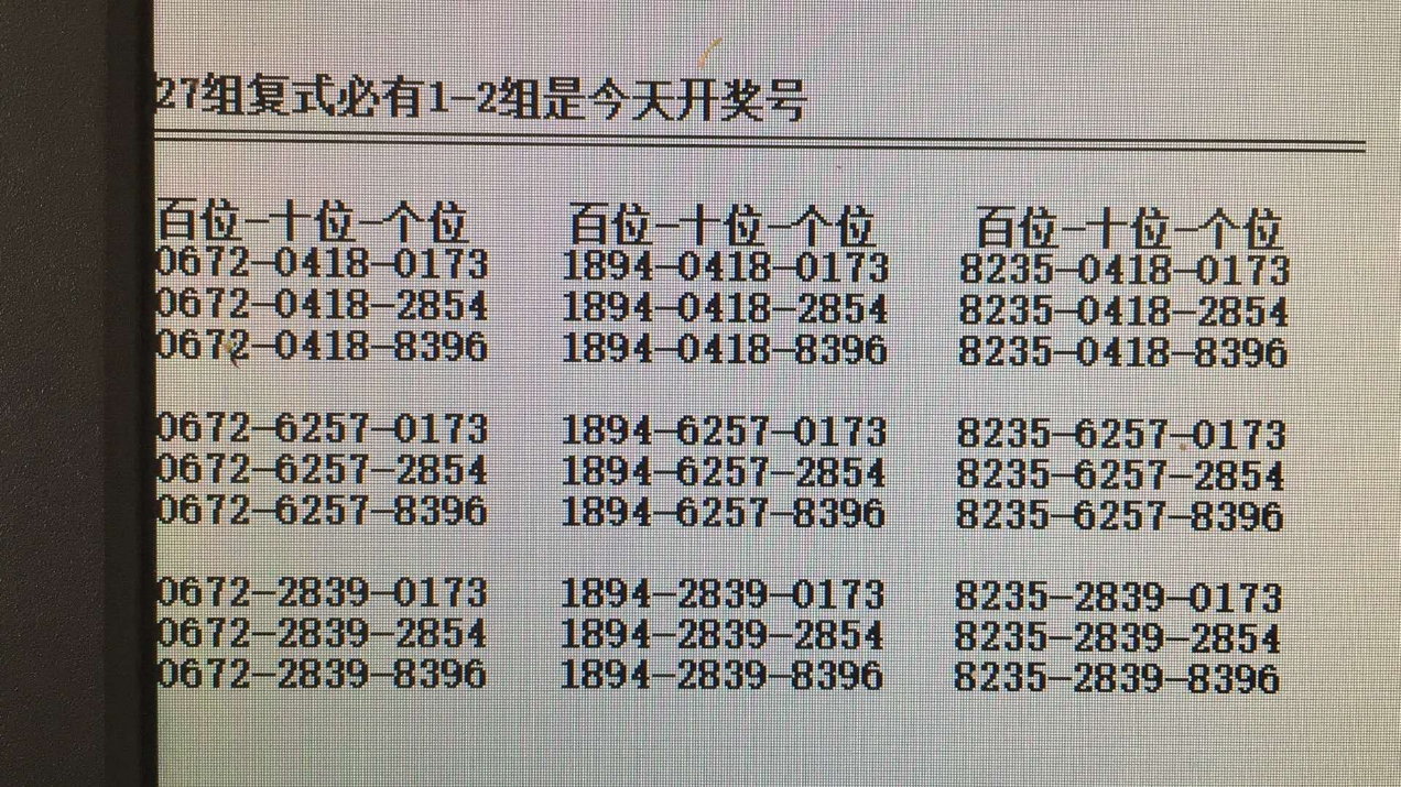 胆码揭秘