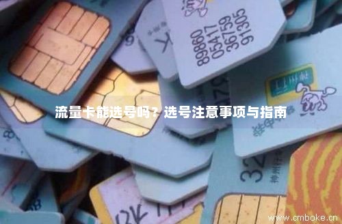 号码随心选，流量卡网上选号，便捷、个性与实惠的完美结合